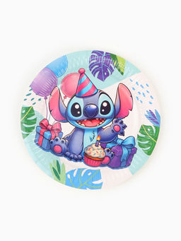 Посуда одноразовая бумажная на 10 персон: стаканы, тарелки, скатерть, Стич