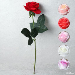 Цена за 1 шт. Цветок искусственный Роза 42 см / GR-007 /уп 60/720/силикон - Галеонтрейд фото 9
