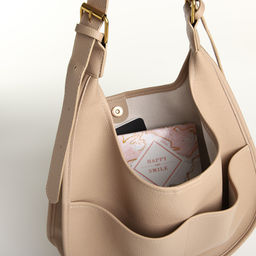 Сумка - мешок женская TEXTURA, на магните, с косметичкой, 34×12×27 см, бежевая