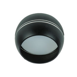 DLC-S614 GX53 BLACK/SILVER Светильник декоративный встраиваемый/накладной, серия Sotto. Без лампы, цоколь GX53. Металл. Черный/Серебро. TM Fametto