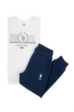 Erkek _ocuk Beyaz Pijama Tak_m_ Sepette S_rpriz _ndirim