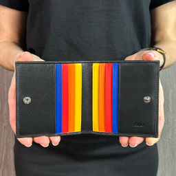 Итальянский кожаный кошелек DuDu серии Flavio | черный