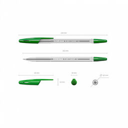 Цена за 24 шт. Набор из 4 ручек шариковых ErichKrause R-301 Stick Classic 1.0, цвет чернил: синий, черный, красный, зеленый (в пакете)