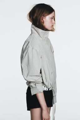 CHECK NYLON JACKET - Zara фото 6
