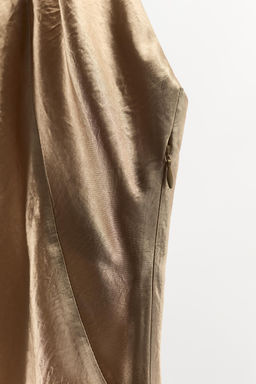 CRINKLE-EFFECT HALTER DRESS - Zara фото 6