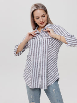 Блузка женская БЖ-72 (кулирка) Кофейная - Elenatex фото 7