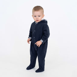 Комбинезон ясельный флисовый темносиний