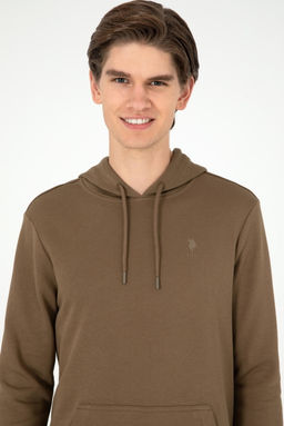 Мужской базовый свитшот цвета хаки - U.s. polo assn фото 2