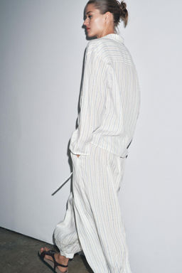 ZW COLLECTION STRIPED BALLOON TROUSERS - Zara фото 10
