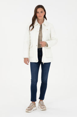 Женское кремовое пальто Неожиданная скидка в корзине - U.s. polo assn фото 4