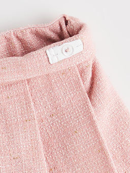 Beli Lastikli Pileli T?vit K?z ?ocuk ?ort Etek