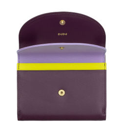 Итальянский женский кожаный кошелек DuDu серии Galapagos | темно-фиолетовый - Dudubags фото 4