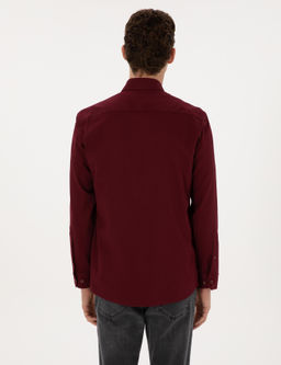 Bordo Regular Fit Uzun Kollu G_mlek - Pierre cardin фото 5