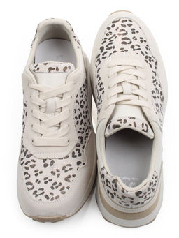 03-A1027-8 LT. BEIGE Кроссовки женские (натуральная замша, натуральная кожа)