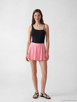 Beli Lastikli Kad?n Y?zme ?ort Etek