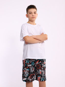 Шорты Федор синий граффити - Ладошки фото 32