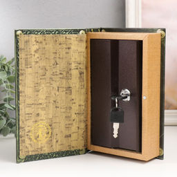 Шкатулка книга-сейф «Магия», дерево, искусственная кожа, 21×13×5 см