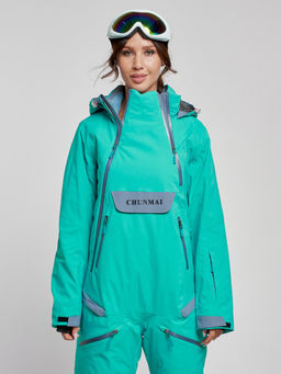 Горнолыжный комбинезон женский зимний зеленого цвета 2323Z - Mtforce фото 8