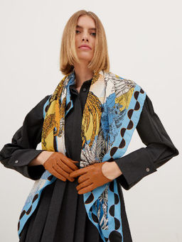 Перчатки женские б/п IS02004 camel - Eleganzza фото 18