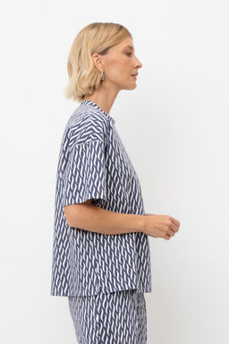 ЕВТ 3317/синие мини косы фуфайка жен