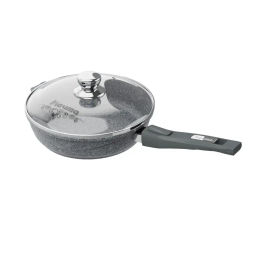 Сковорода 24см АП Premium (grey) со съемной ручкой и стекл. крышкой арт. с024901 /Мечта/  фото 9