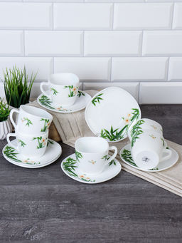 Чайный набор 12 предметов 250 мл квадратная / FXB220/12 (6773) /уп 8/ Бамбук с орхидеей - Галеонтрейд фото 2