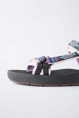 SANDALIA T?CNICA BORDADOS / Multicolor - Zara фото 6
