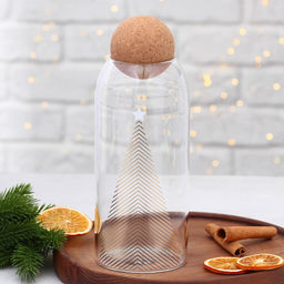 Банка для хранения новогодняя Чудесное время, 1000 мл