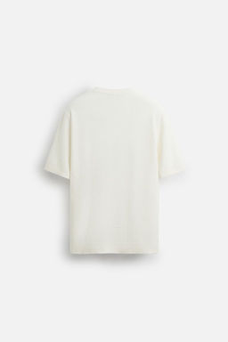 WAVE JACQUARD KNITTED T-SHIRT - Zara фото 8