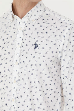 U. S. Polo Assn Мужская белая рубашка с длинным рукавом - U.s. polo assn фото 14