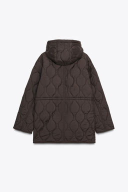WATER REPELLENT HOODED PADDED JACKET - Zara фото 8