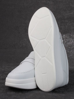 03-PDD171-1 WHITE Полуботинки женские (натуральная кожа)