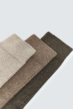 3-PACK OF BASIC RIBBED SOCKS - Zara фото 3