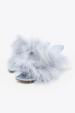 FEATHER HEELED SANDALS - Zara фото 8