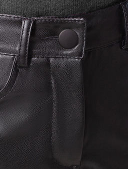 Прямые брюки из искусственной кожи - Vilatte фото 5