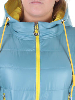 19120 LT. BLUE Пальто демисезонное женское AiKESDFRS - Fashion фото 4