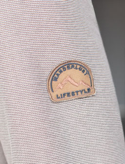 Джемпер легкий из фактурного эластичного трикотажа с принтом - Vilatte фото 3