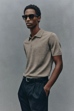 Polo de lana Slim Fit - H&m фото 4