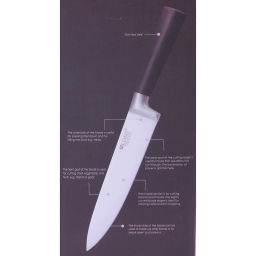 Набор ножей "SHEF" 6предметов (5ножей+подставка), черная ручка