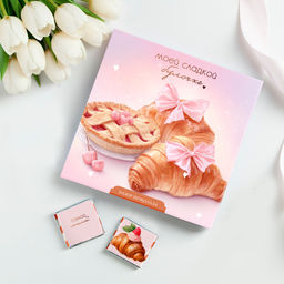 Набор 9 шоколадок "Моей сладкой булочке"