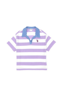 Сиреневая футболка для девочки Неожиданная скидка в корзине - U.s. polo assn фото 2