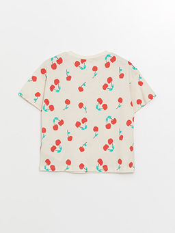 Bisiklet Yaka Bask?l? K?z ?ocuk Pijama ?st - Waikiki фото 2