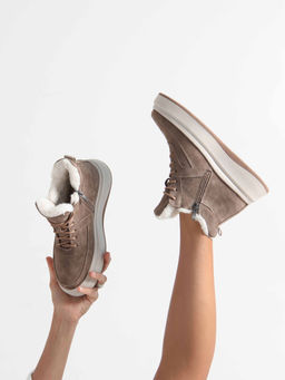 Ботинки 260.windybe. коричневый капучино/Шерсть