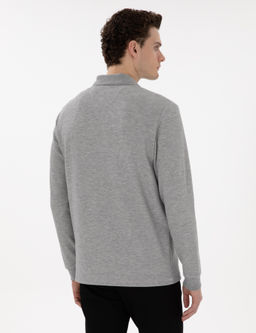 Gri Regular Fit Sweatshirt - Pierre cardin фото 5