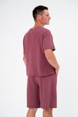 Костюм из футера унисекс бордо-меланж - Амадэль фото 27