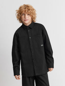 ACOOLA / Сорочка верхняя детская для мальчиков Ovidiy черный