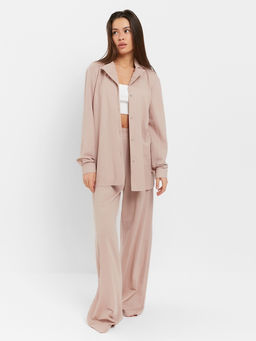 Костюм женский: рубашка, брюки, топ, KAFTAN Base, размер 50, пудровый