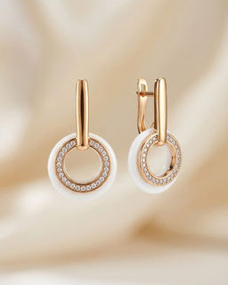 Серьги с керамикой