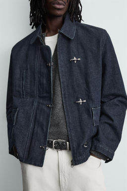 DENIM FIREMAN CLASP JACKET - Zara фото 5