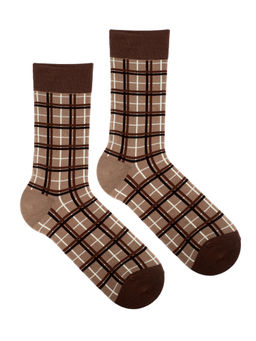 Носки р.40-45 Brown Mode Клетка - Krumpy фото 4